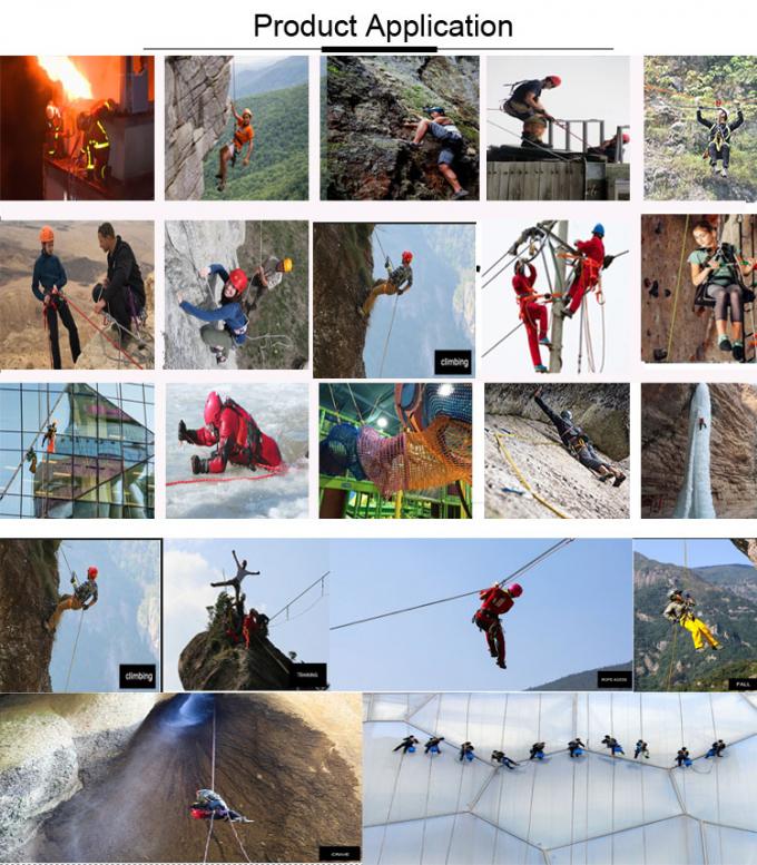 Nylon Rock Climbing Rappelling Dây thừng 12mm Static Dây thừng Sử dụng ngoài trời 0