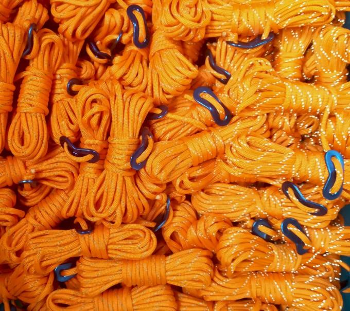 Dây Lều phản quang Nylon 550lbs Guyline Phát sáng trong bóng tối T&T 0